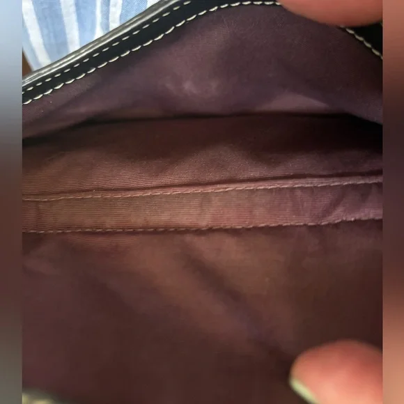 Coach Womens Black Pebbled Leather Hampton Top Handle Satchel Bag Doctor - Picture 3 of 9